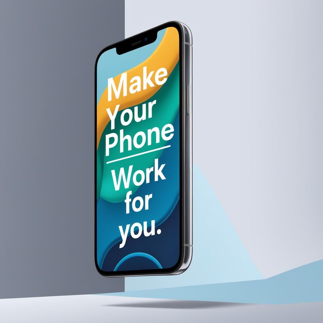 image of smart phone saying "Make Your Phone Work For You"