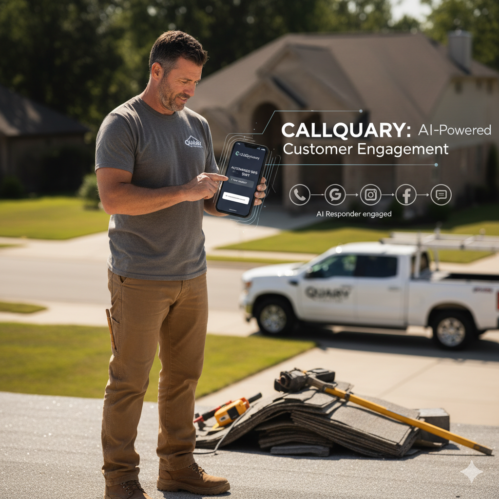 Contractor and service business phone, answering system and text message marketing - CallQuarry