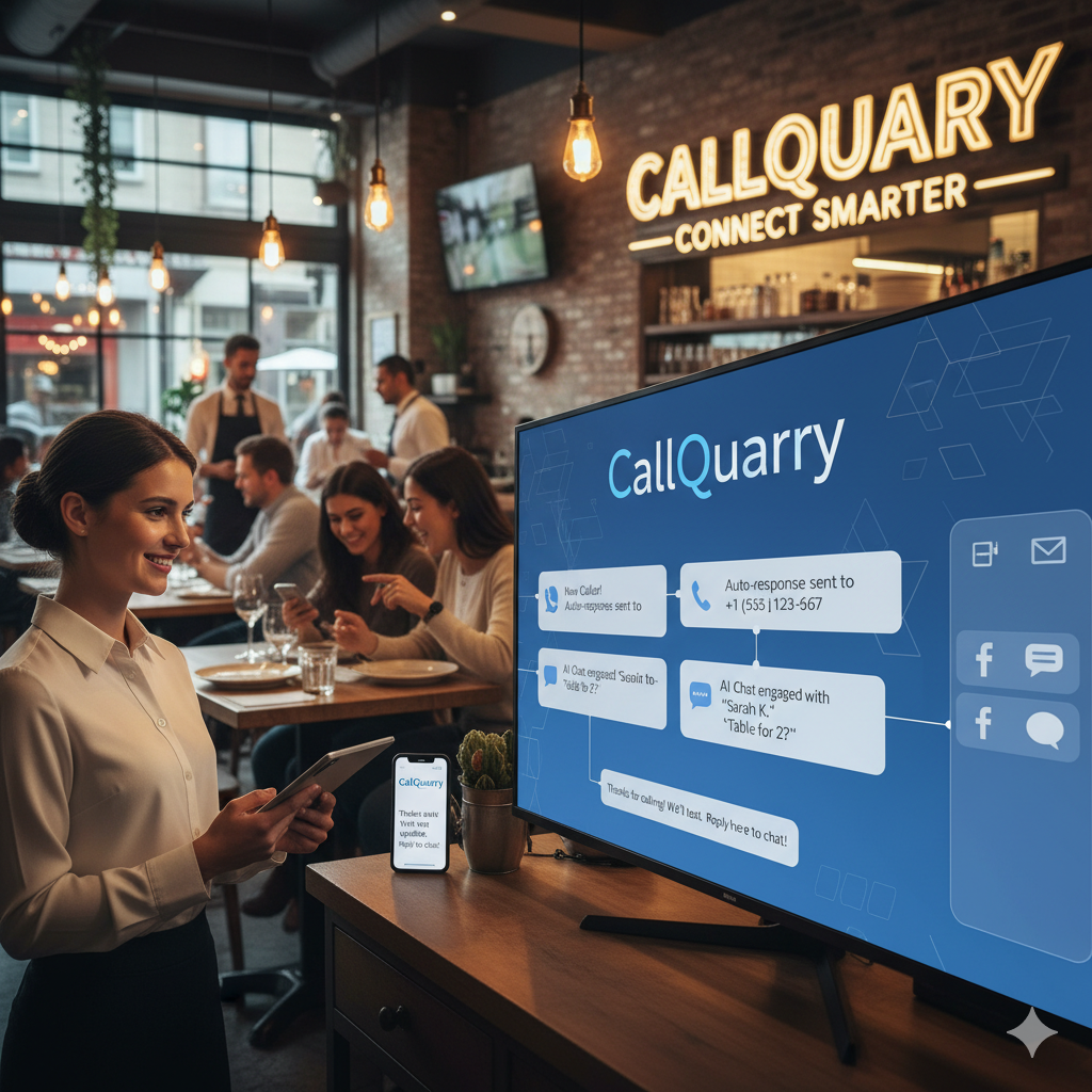 Restaurant phone answering and text marketing system - CallQuarry